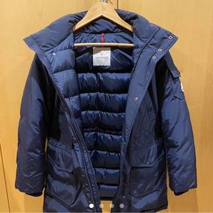 Moncler Kids Yann Giubbotto 12Y Navy Jacket